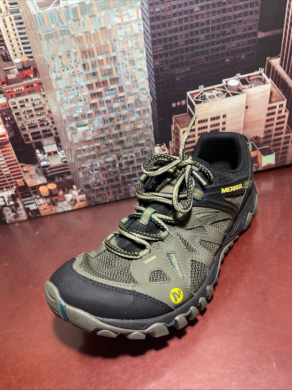 Merrell All Out Blaze Sieve Shoes Men's Size 11 Hiking Water Unifly Dusty Olive